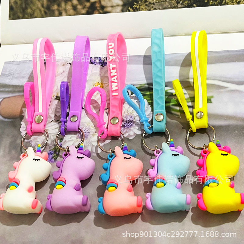 Móc khóa kì lân hot trend, móc khóa cute nhiều màu
