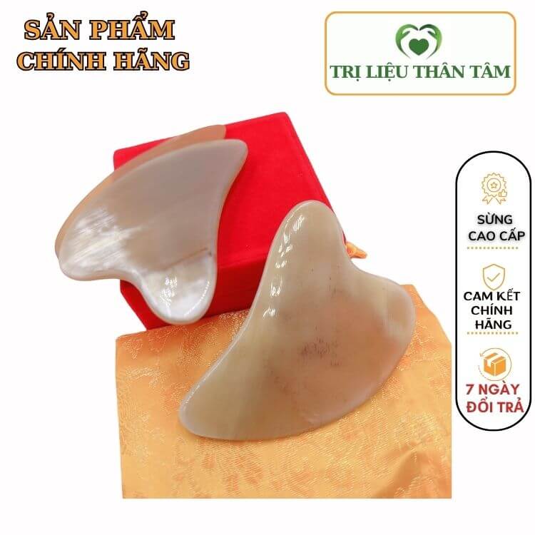 Dụng cụ massage mặt sừng cạo gió , mặt giảm nhăn và quầng thâm, nâng cơ mặt