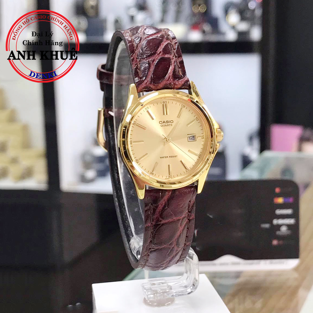 Đồng hồ nữ dây da casio standard anh khuê ltp-1183q-9adf siêu bền đẹp