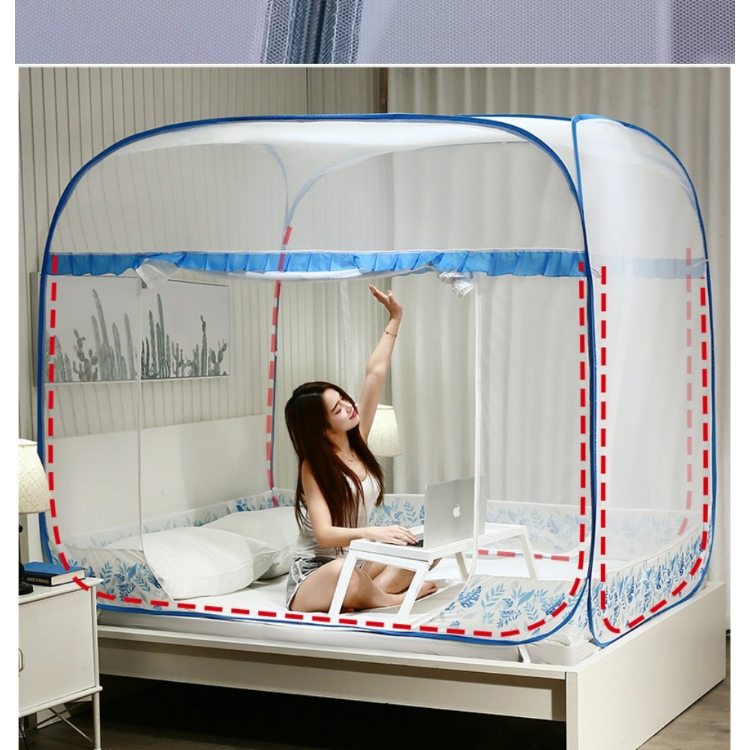 Mùng ngủ - mùng chụp thông minh 1m8x2m - màn ngủ chống muỗi hàng việt nam loại đỉnh rộng - bình minh [màn/mùng chụp gấp gọn, màn chụp người lớn, mùng chụp người lớn. bảo hành 12 tháng