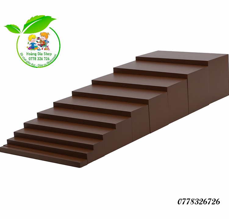 Thang nâu loại nhỏ Montessori - Mini Brown stair