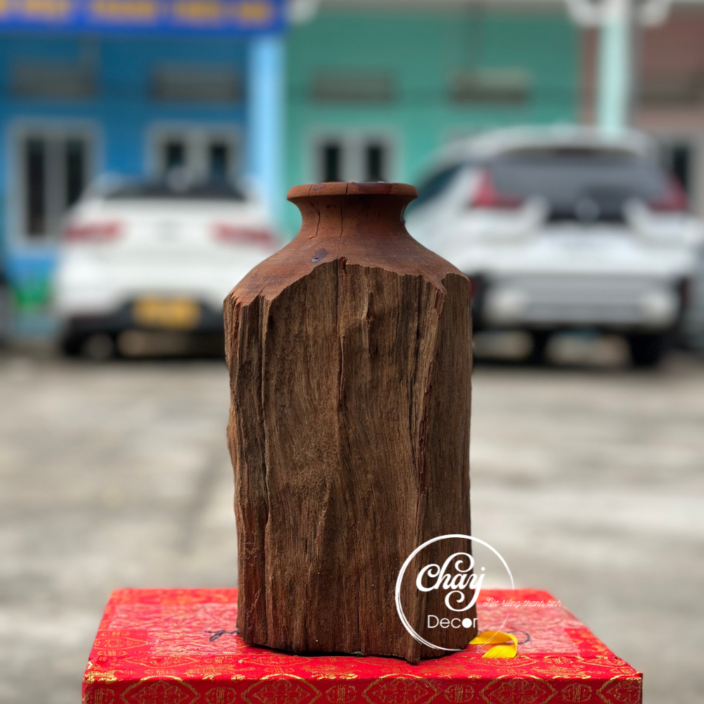 Bình hoa gỗ, khay gỗ đựng trà loại đẹp độc lạ - Chay Decor