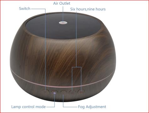 Máy xông tinh dầu phun sương tích hợp loa bluetooth đa năng