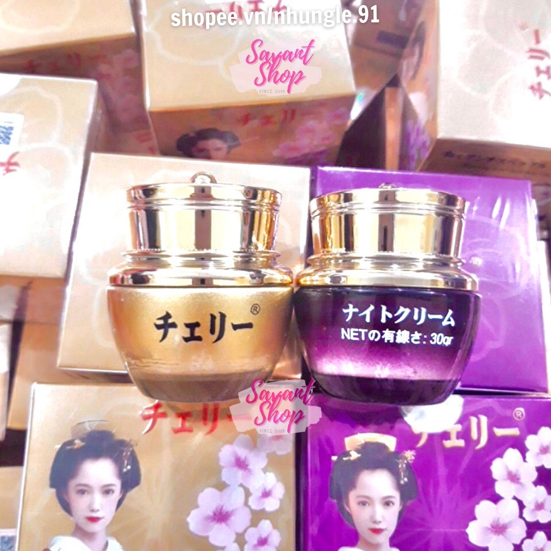 Đôi kem hoa anh đào nhật bản cao cấp 30g - kem làm trắng da - kem mờ nám nhật bản - savant shop