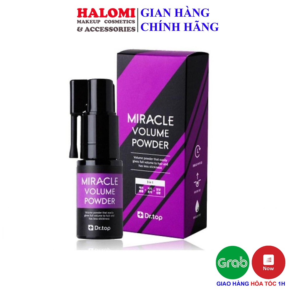 Xịt phồng tóc dr.top miracle volume powder màu tím halomi store
