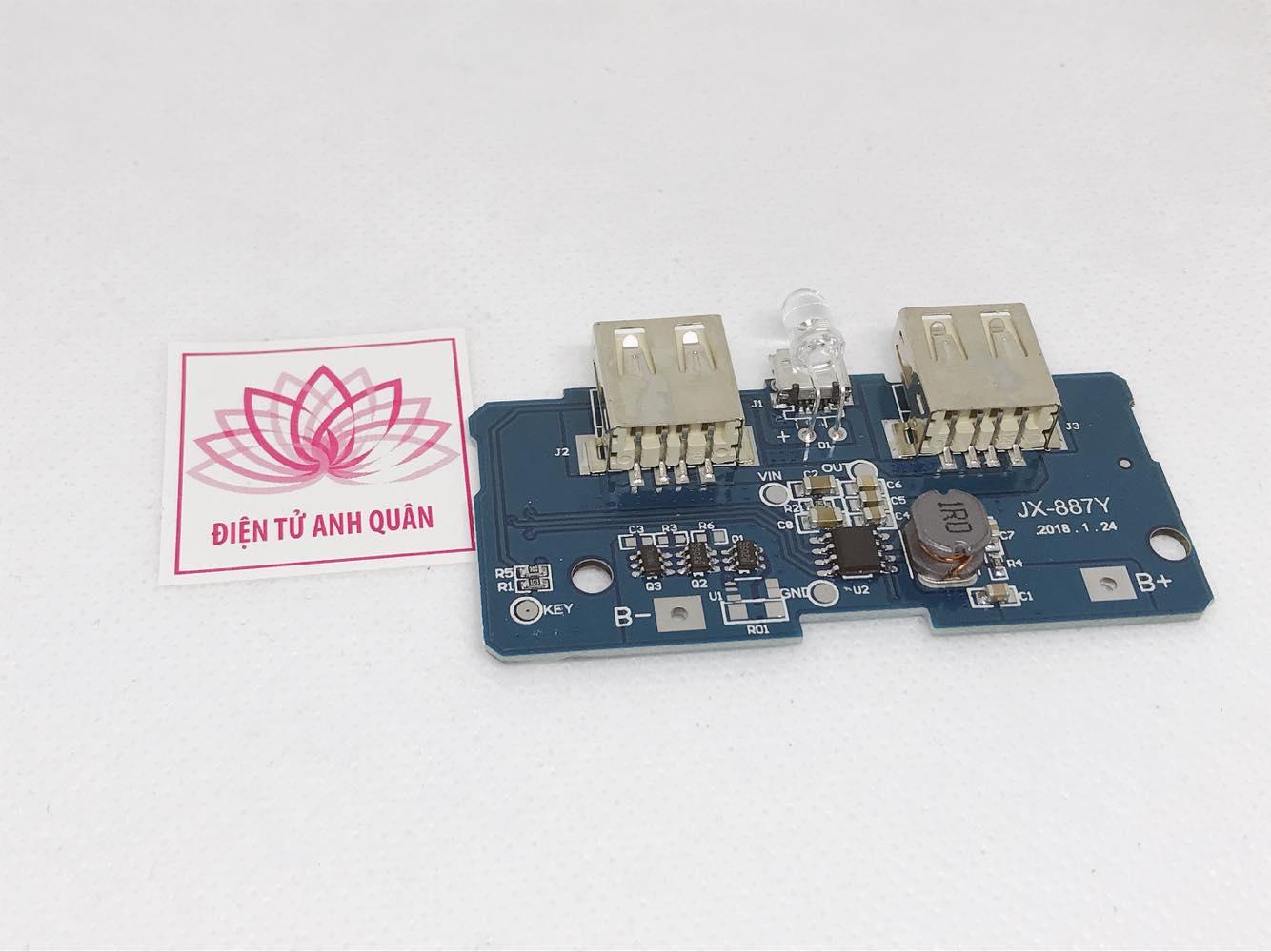 Bộ sạc pin Lithium kết nối USB 18650.