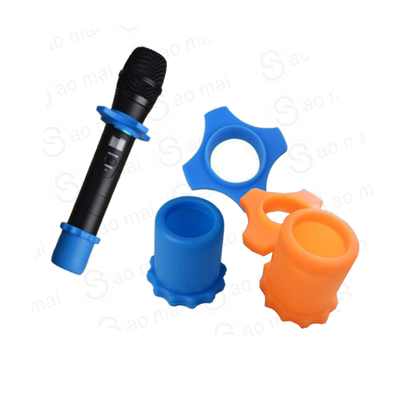 Bộ 2 chống lăn cho micro bảo vệ cho micro tránh va đập rơi - màu xanh dương và cam