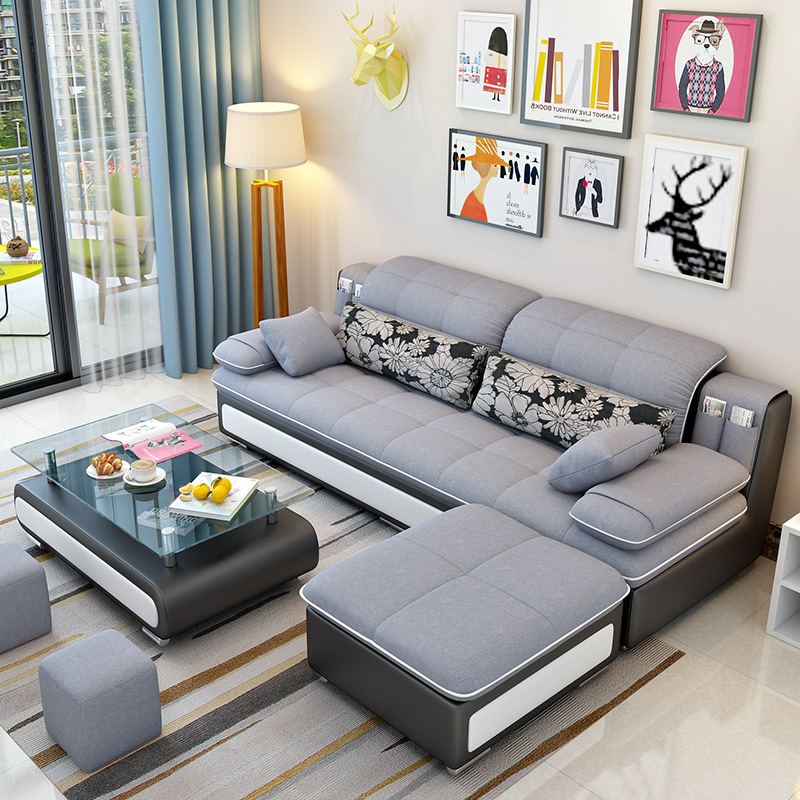 Combo trọn bộ nội thất phòng khách ghế sofa kèm bàn, đôn lớn, đôn nhỏ tâm an tb-168