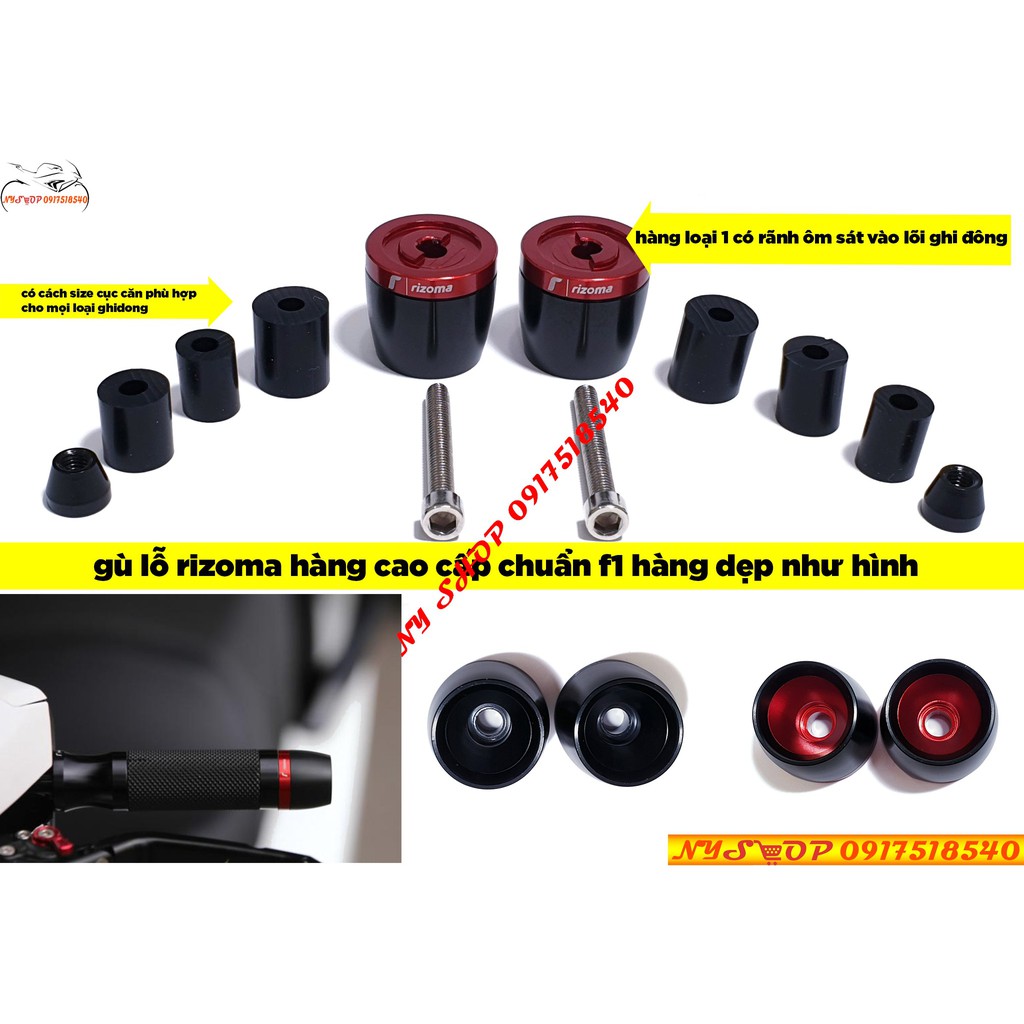 Gù lỗ rizoma hàng chuẩn f1 cao cấp ráp mọi loại xe