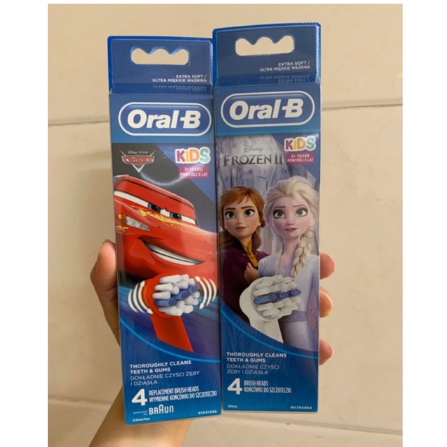 Đầu bàn chải điện Oral - B người lớn và trẻ em ( giá 1 đầu)-Đầu bàn chải bé gái-