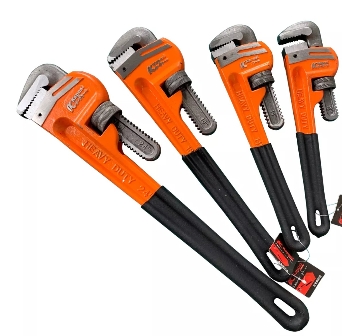 Mỏ Lết Răng Bọc Nhựa thương hiệu Kapusi đủ Size chuẩn Nhật từ 12 inch/14 inch/18inch/24 inch , mỏ lết mở ống nước, mỏ lết răng, kìm nước đa năng chuyên dụng tiêu chuẩn Nhật, kìm cá sấu