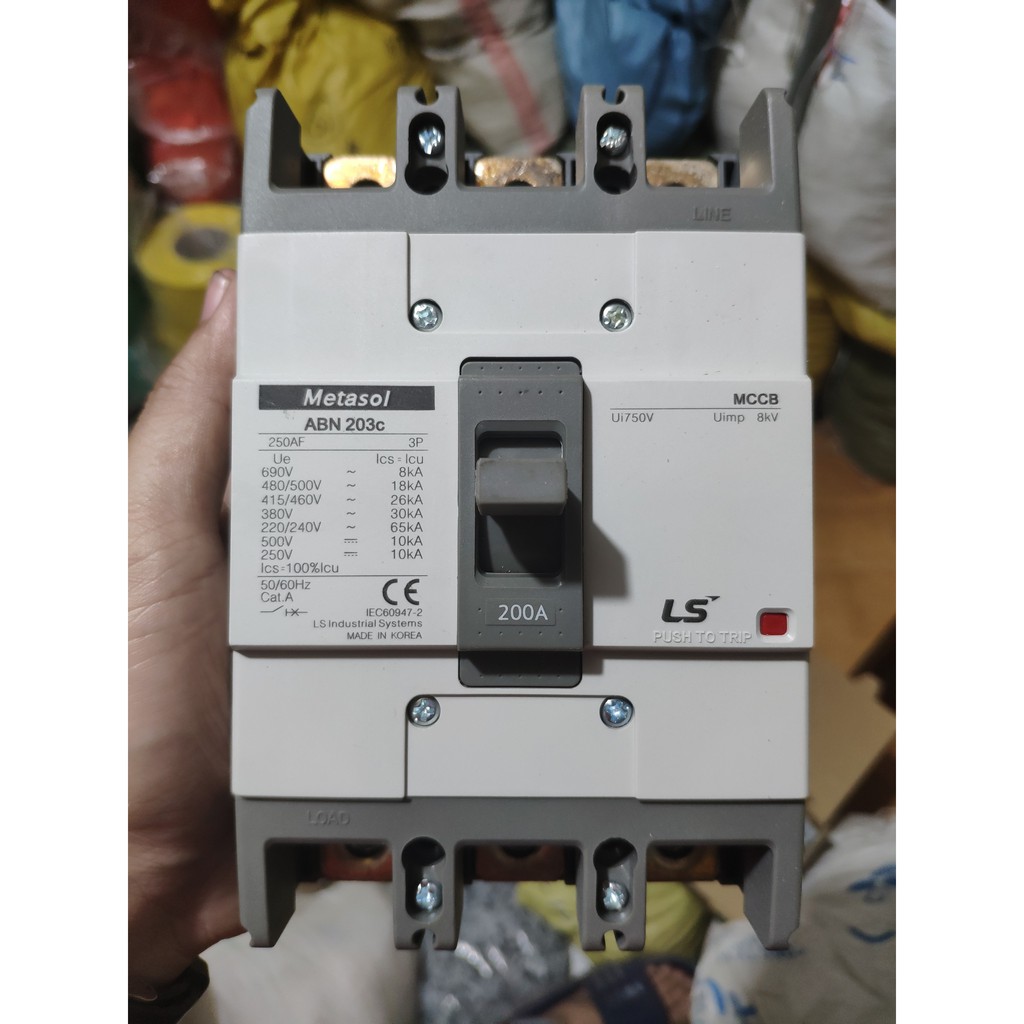 Aptomat át khối 3 pha mccb ls 3p abn 20a - 100a