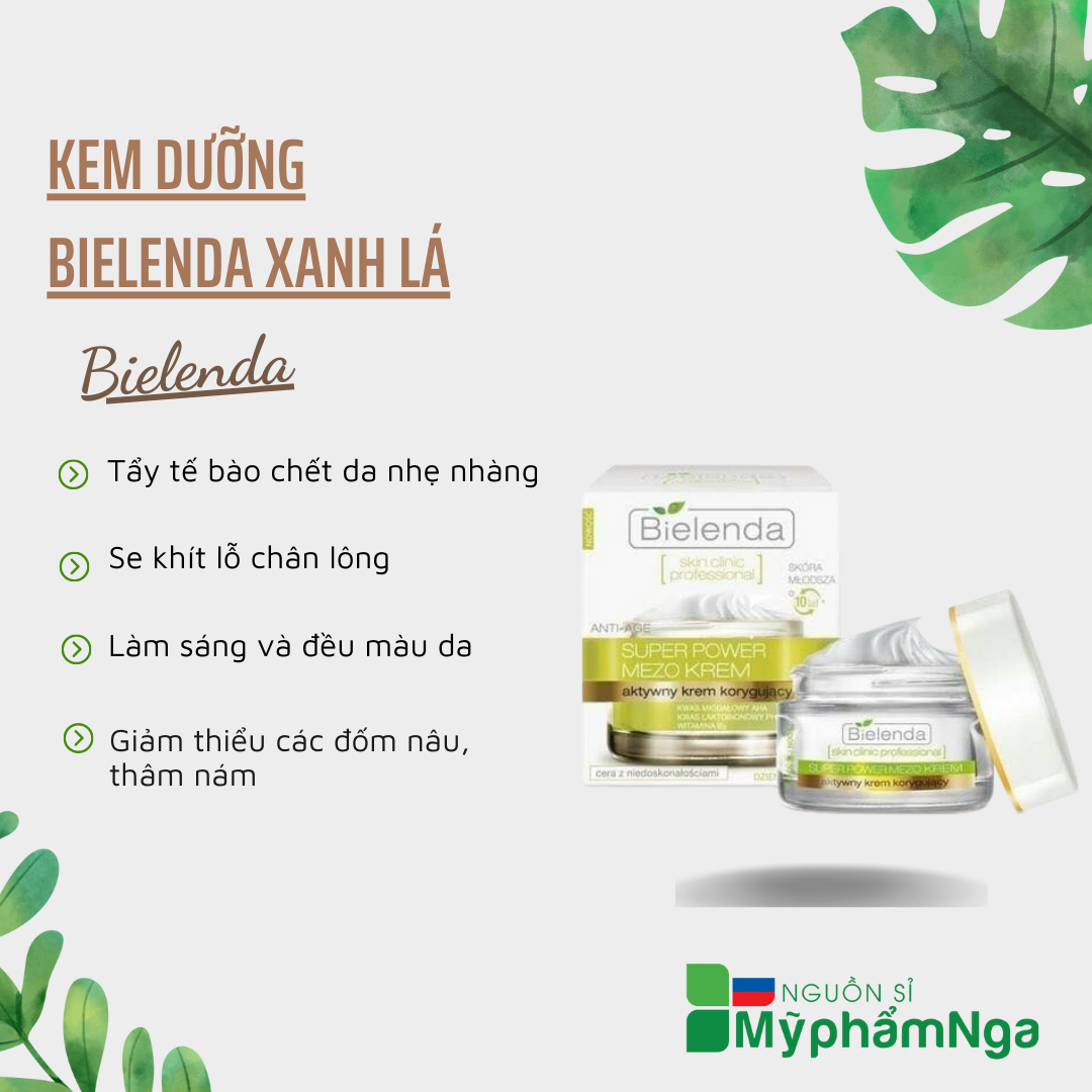 Kem dưỡng Bielenda Xanh lá