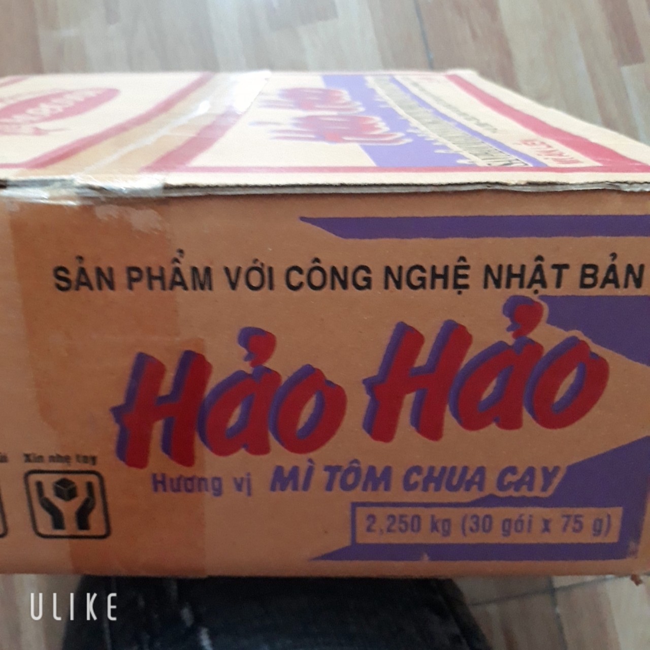 Thùng mì hảo hảo tôm chua cay 30 gói