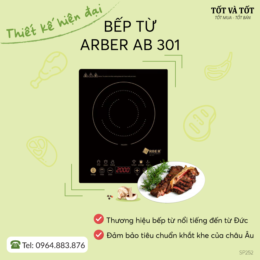 Bếp từ đơn Arber AB301