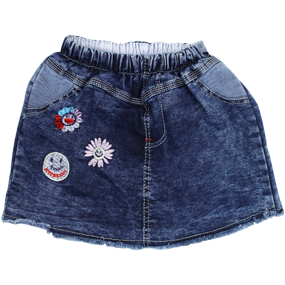 Quần váy Jean bé gái thêu họa tiết - Chất vải mềm mại [ ẢNH THẬT 100% DO SHOP CHỤP ]
