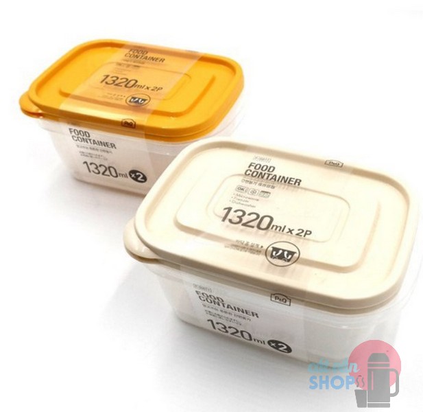 Set 2 hộp bảo quản thực phẩm Lock&Lock EZ Lock dung tích 1320ml P-00011