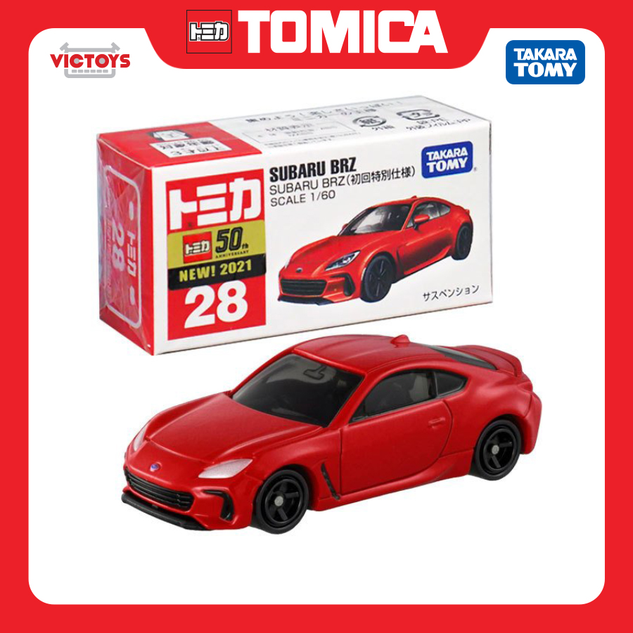 Xe mô hình Tomica số 28 SUBARU BRZ (1st), cho bé từ 3 tuổi, Hàng Chính Hãng, thương hiệu Nhật Bản, sản xuất Việt Nam, Full box - Victoys