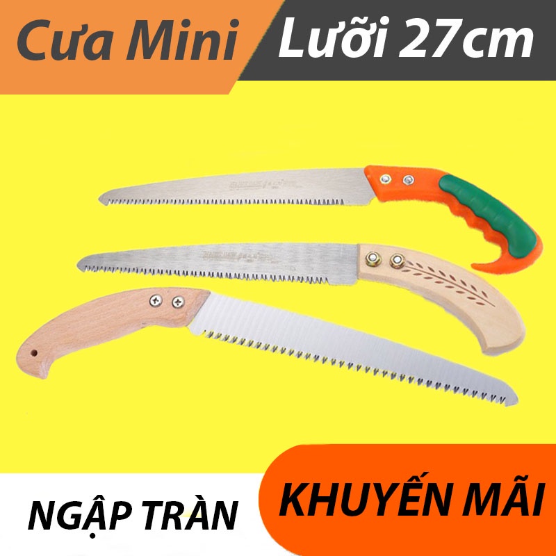 Cưa gỗ cầm tay, Cưa mini cắt cành cây cảnh lưỡi thép carbon 270mm C38