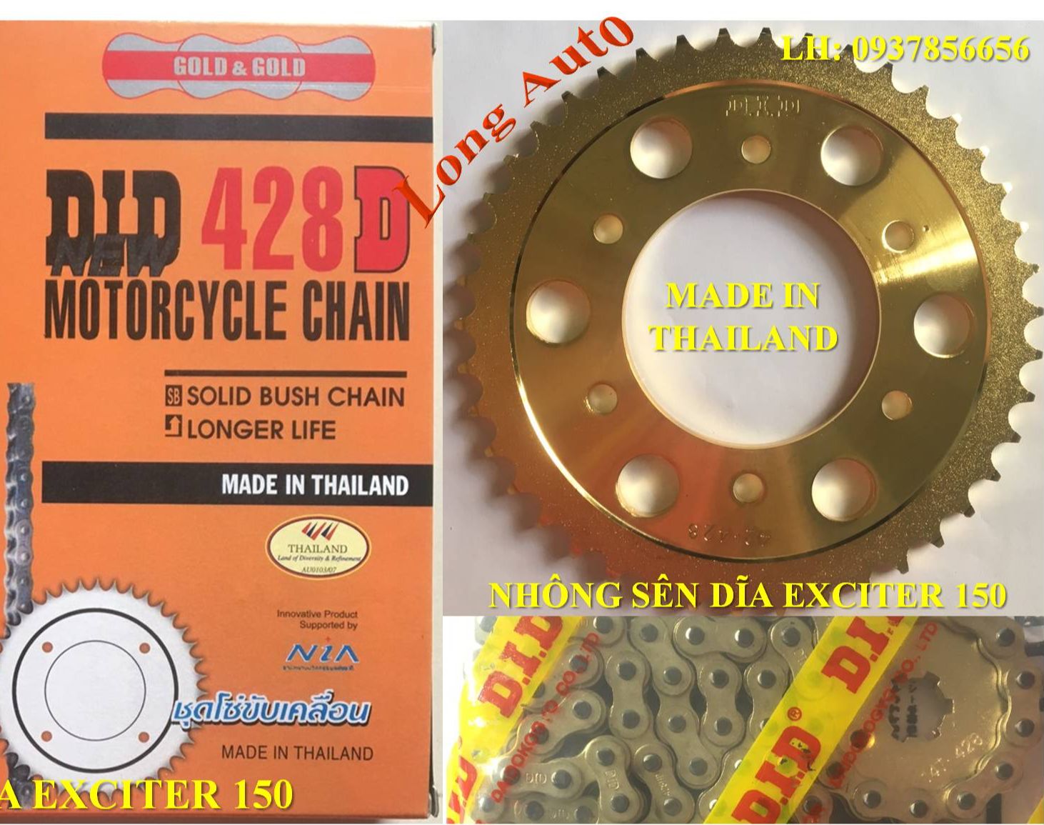 [HCM]Nhông sên dĩa Exciter 150