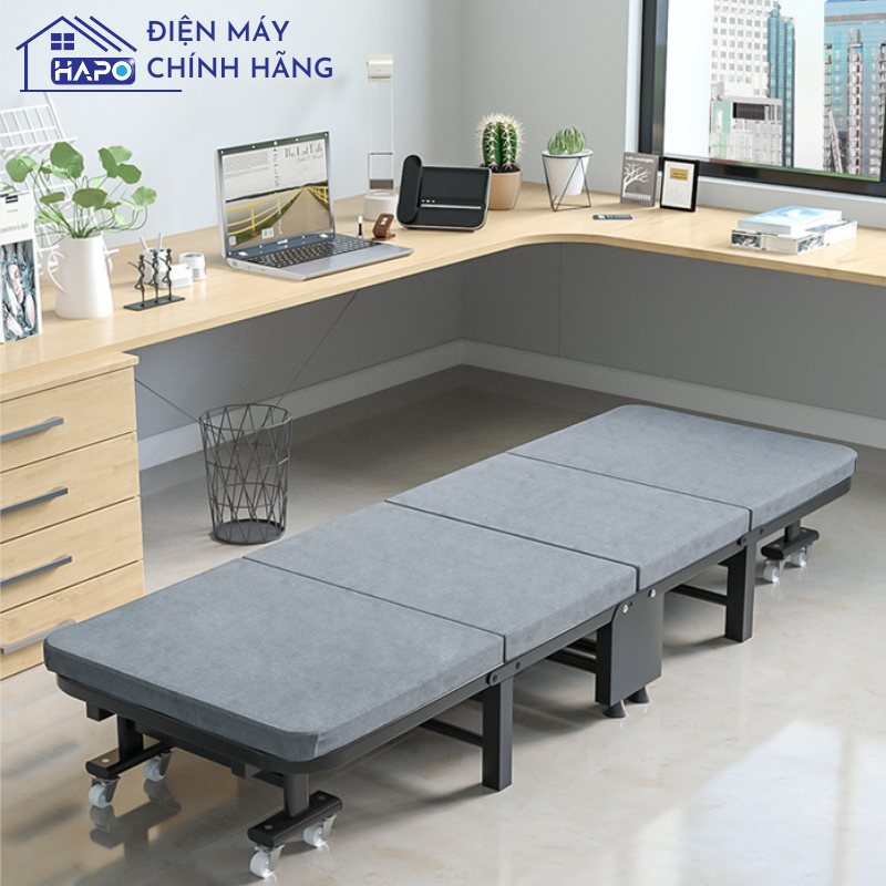 Giường gấp thông minh văn phòng gấp gọn, giường xếp gấp gọn văn phòng ngủ trưa tiện lợi khung thép chắc chắn, có thể nâng đầu
