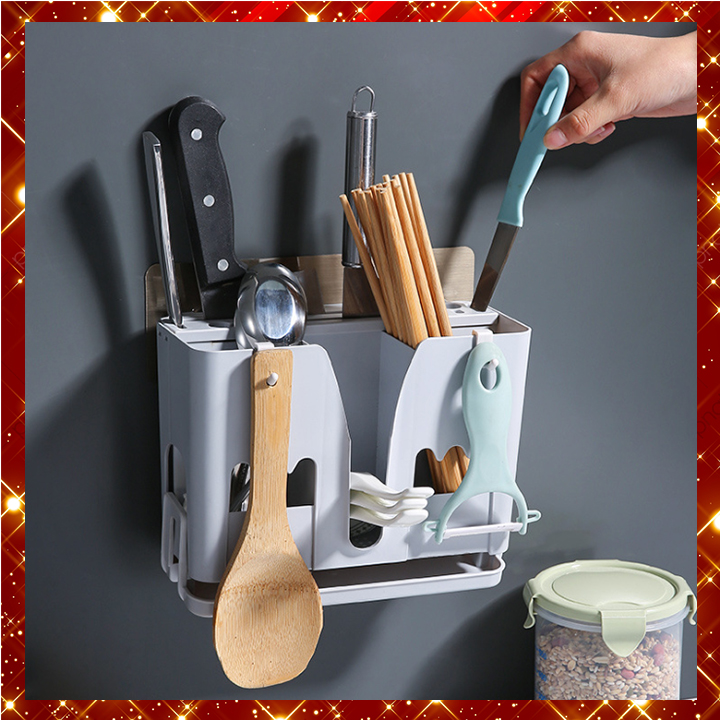 Giá Đa Năng Để Đũa Thìa Treo Tường Tiện Lợi Gọn Gàng Sạch Sẽ