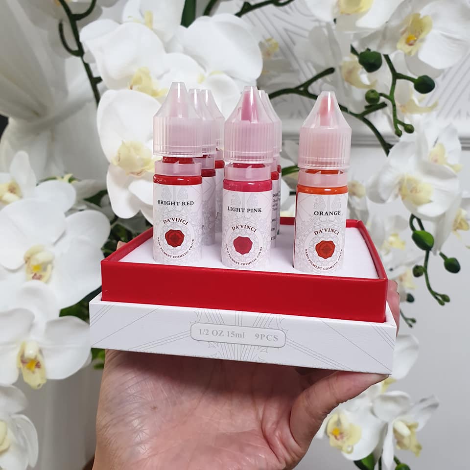 Mực phun xăm davinci combo 5 lọ trở lên - 26 màu đầy đủ