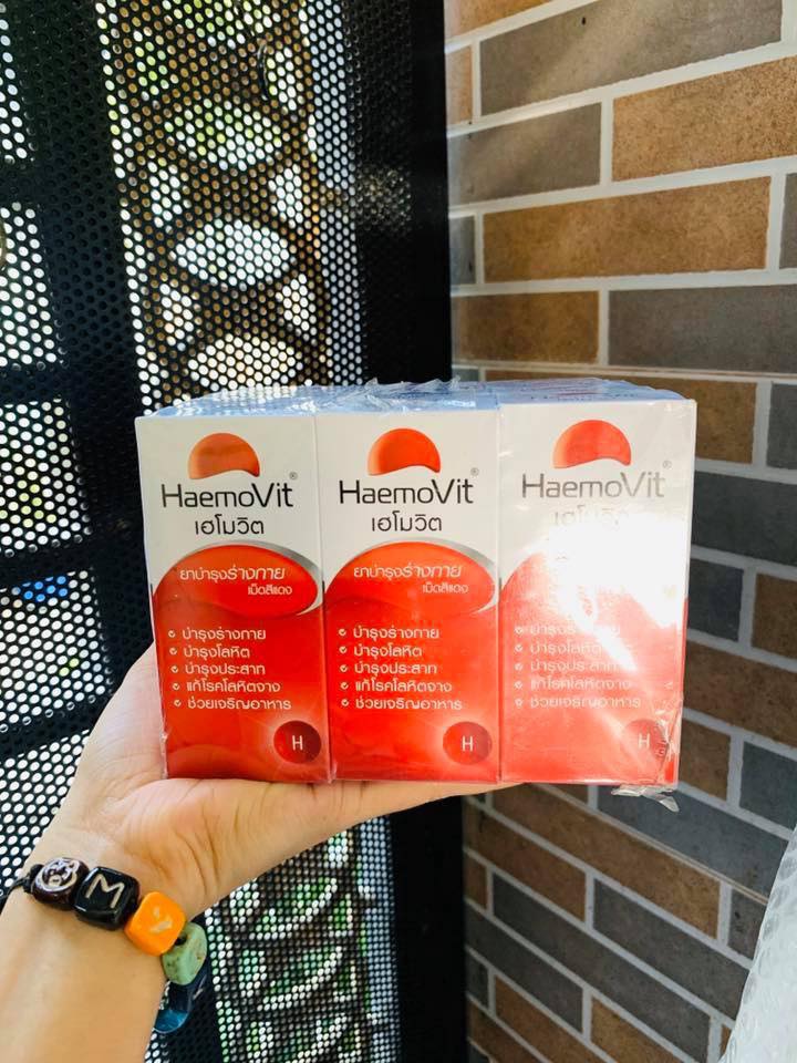 [HCM]Viên uống tăng cân haemovit thái lan (hộp 100 viên)
