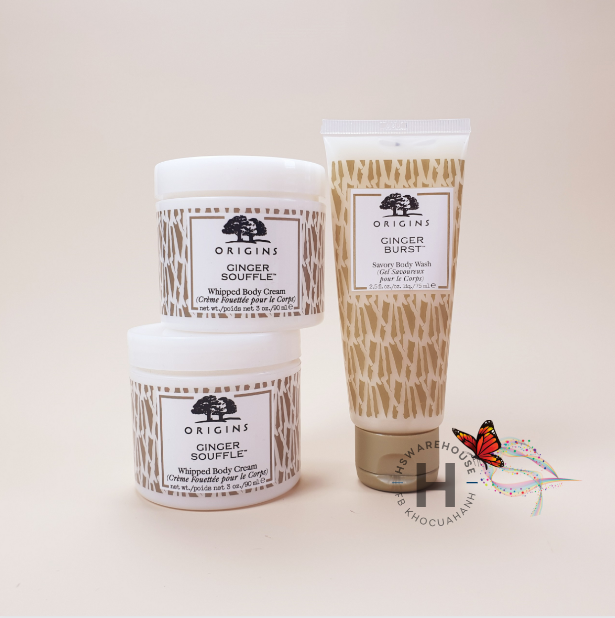 Set chăm sóc cơ thể Origins Ginger Burst