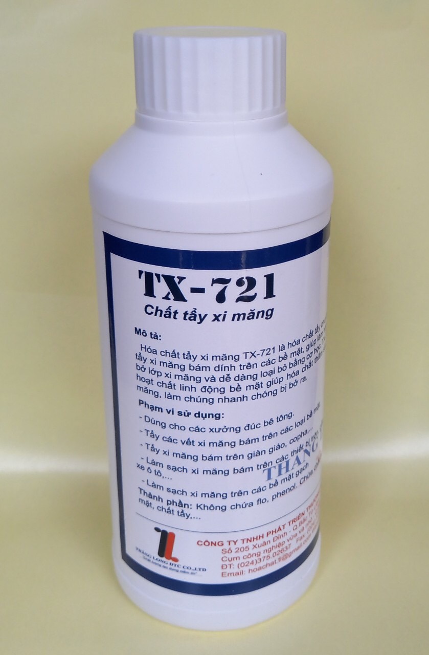 Chất tẩy xi măng chuyên dụng TX721 lọ 500ml,tẩy RON gạch loại cực mạnh