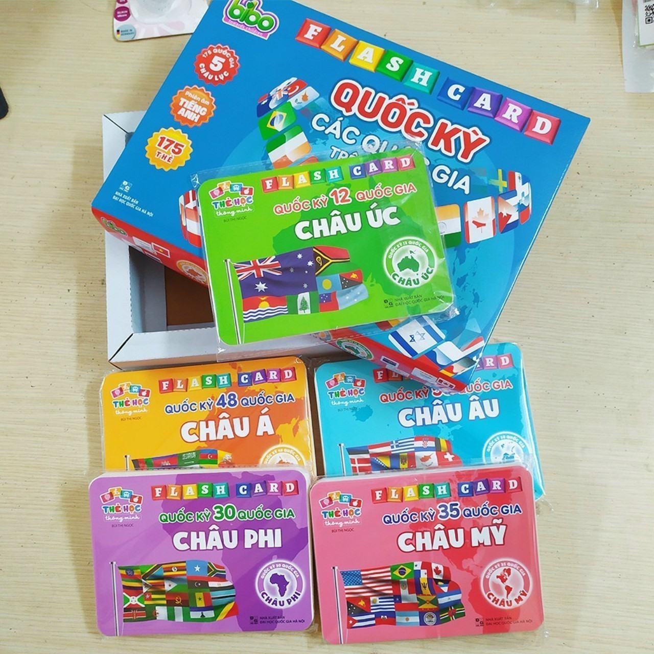 Bộ thẻ flashcard giới thiệu cờ các nước, quốc kỳ trên thế giới - flashcard song ngữ cho bé - bộ thẻ học song ngữ - 180 flaschcard cờ các nước kèm hình ảnh - đồ chơi montessori – đồ chơi giáo dục – đồ chơi học tập