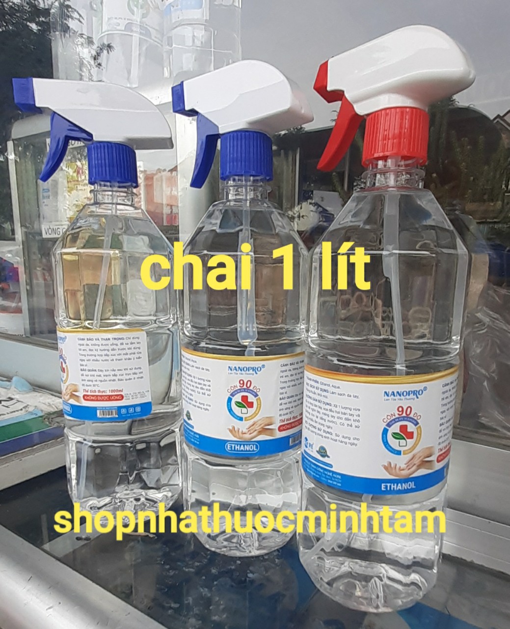 Cồn 70% chai 1 lít diệt khuẩn