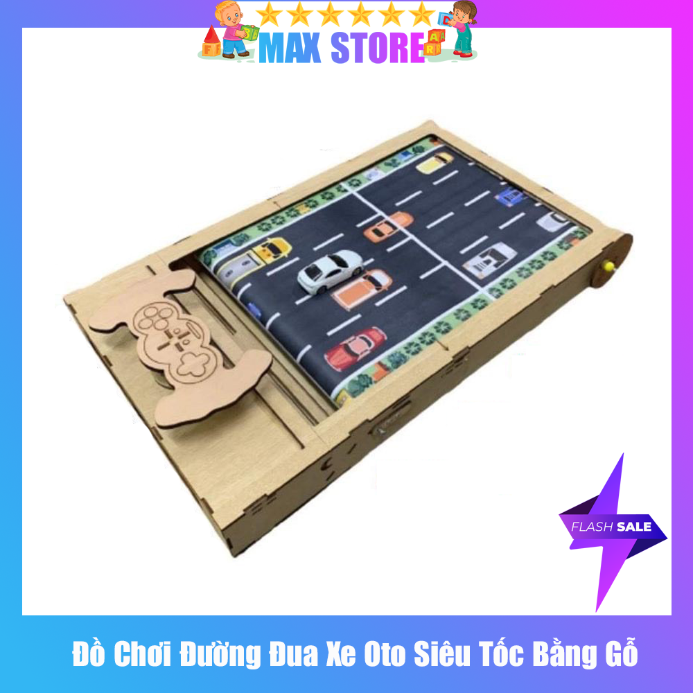Đồ chơi gỗ 🚗siêu hit hot🚗 bộ đường đua oto siêu tốc cho bé