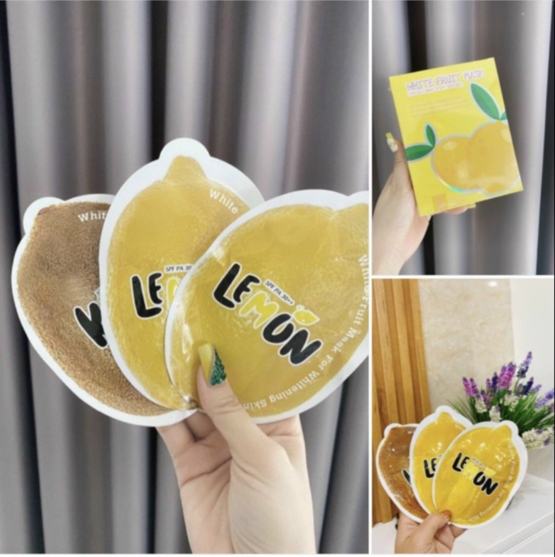 Ủ trắng chanh Body lemon khóa trắng Kiwi - hộp 3 gói mẫu mới