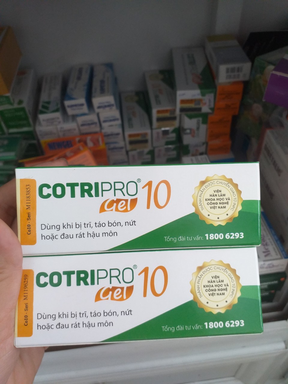Gel bôi trĩ cotripro 10g