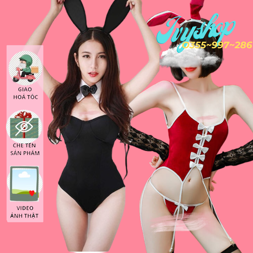 Đồ Ngủ Nữ Cosplay Thỏ Sexy - T1850 T1300 - Ivyshop