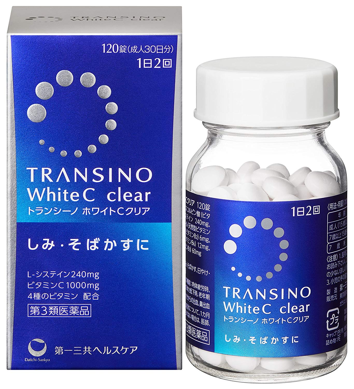 Viên uống Transino White C Clear 120V