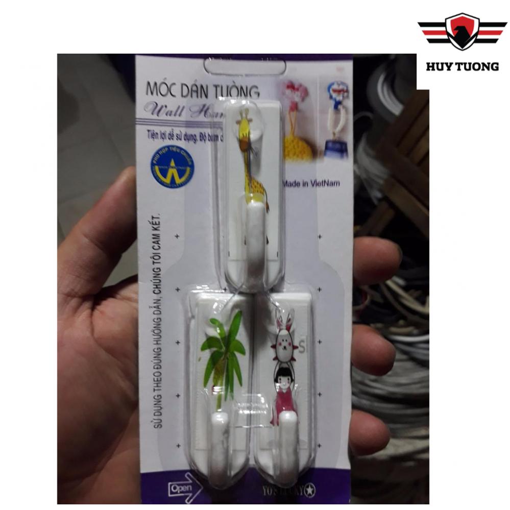 Bộ ba móc treo dán tường cực kỳ chắc chắn - Huy Tưởng