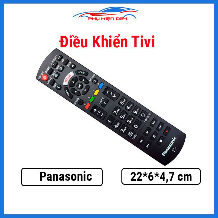 Điều khiển ti vi, remote cho tivi Panasonic, phím bấm mềm dễ sử dụng