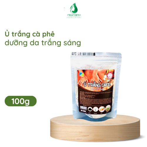 Ủ trắng cafe dưỡng da trắng sáng, làm mờ vết thâm hiệu quả 100gr