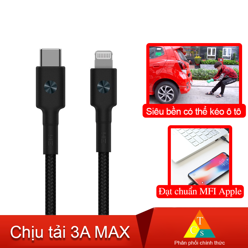 CÁP SẠC SIÊU BỀN USB-C TO LIGHTNING XIAOMI ZMI CHUẨN MFI