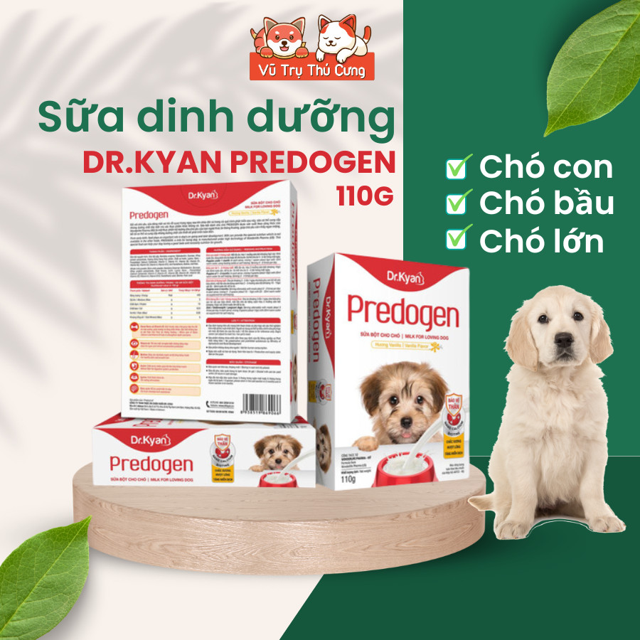 Sữa cho Chó Dr.Kyan Predogen hộp 100g, cung cấp dinh dưỡng cho Chó con