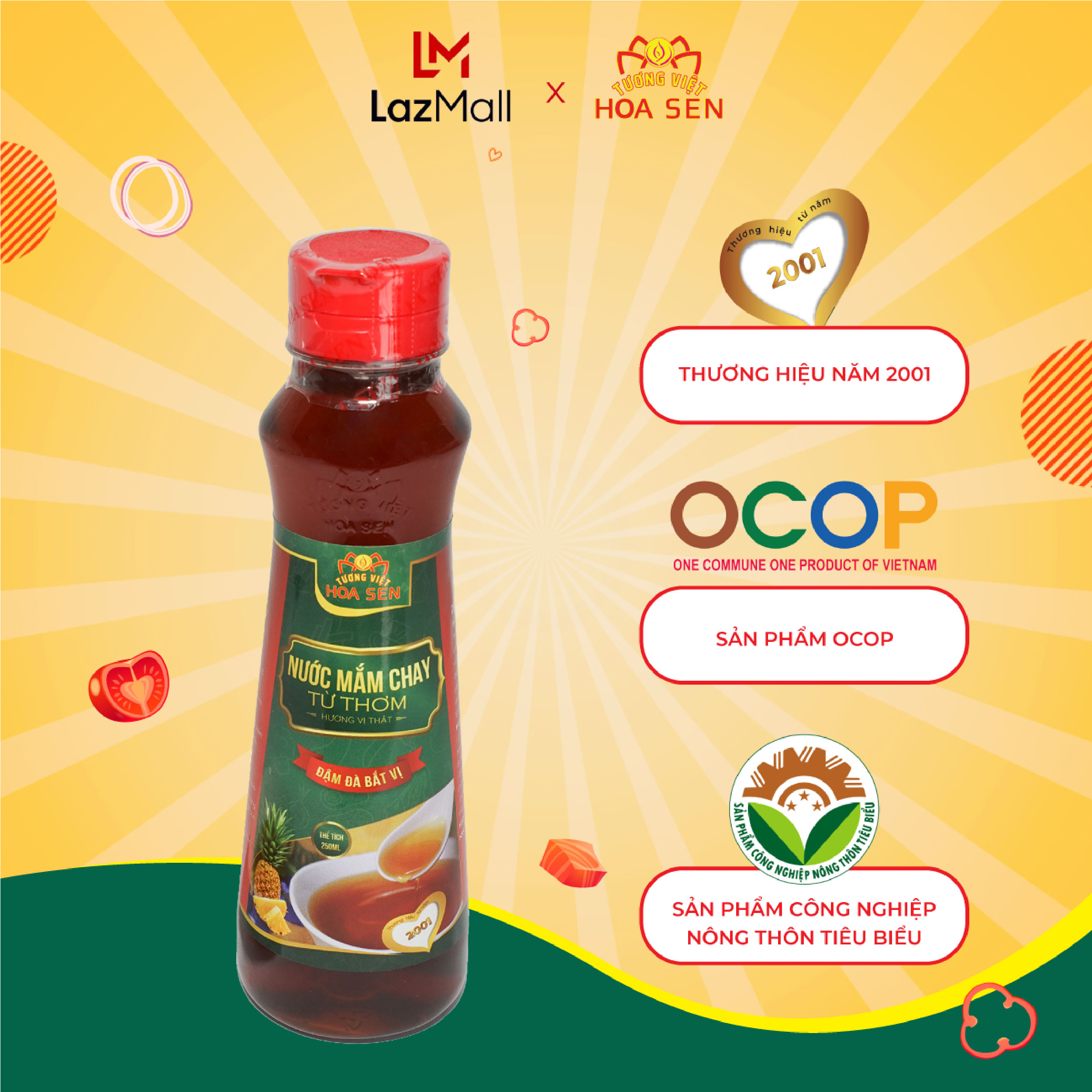 Nước mắm chay từ thơm chai 250ml