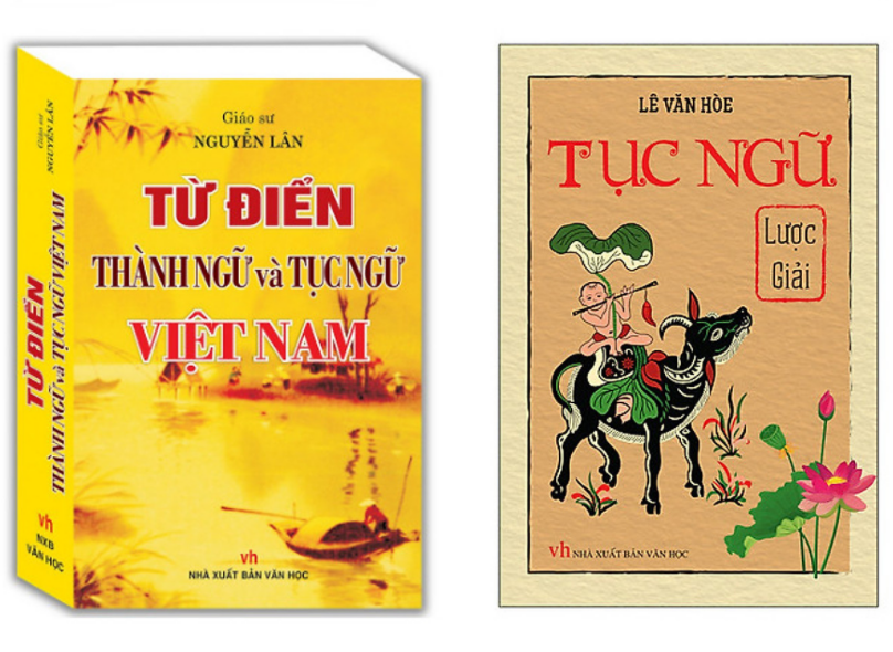 Combo 2 cuốn từ điển thành ngữ và tục ngữ việt nam+tục ngữ lược giải
