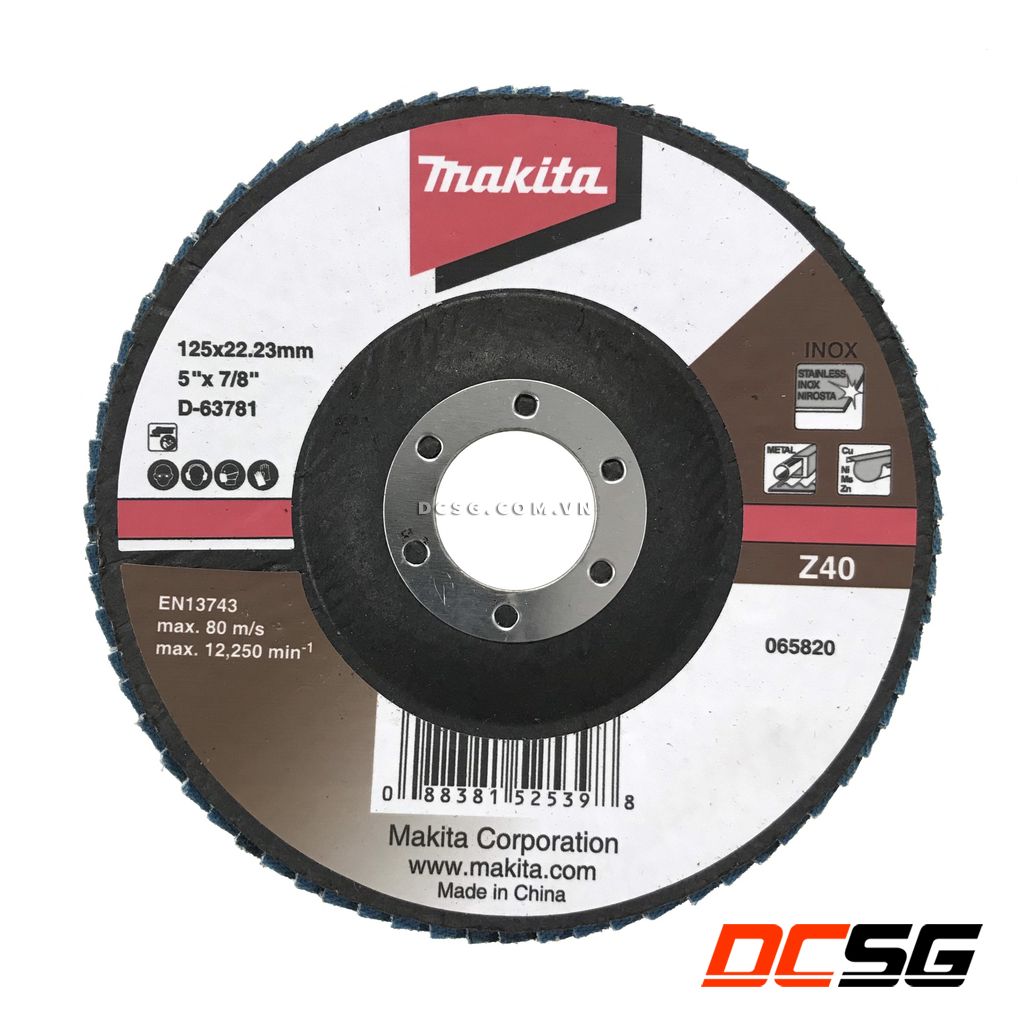 Nhám xếp 125mm z40 makita d-63781