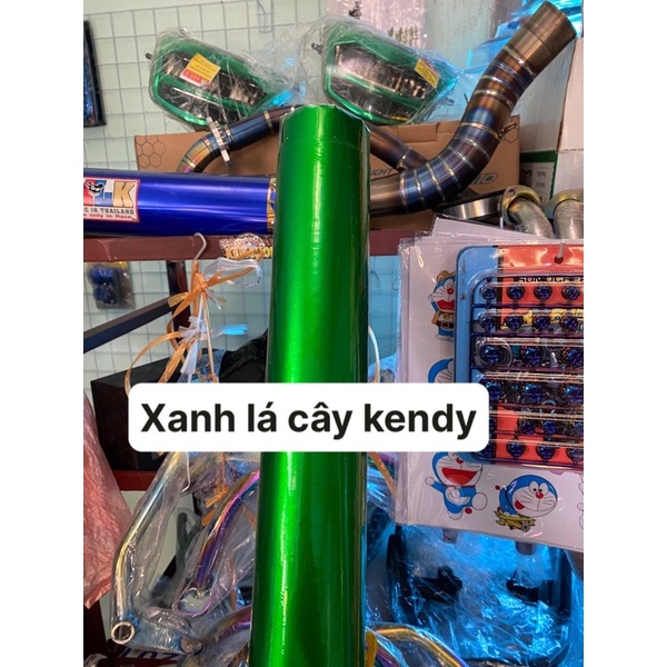 Decal kendy xanh lá cây 3 lớp siêu bóng trang trí ô tô xe máy