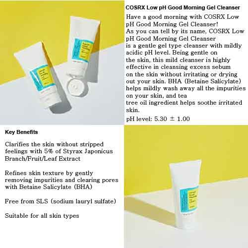 Sữa Rửa Mặt COSRX Low PH Good Morning Gel Cleanser