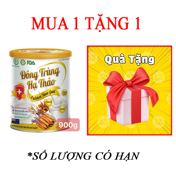 (TẶNG QUÀ) Chính hãng 900g Sữa bột Đông trùng hạ thảo giúp xương chắc khỏe, tăng cường đề kháng, nâng cao miễn dịch, phục hồi sức khỏe