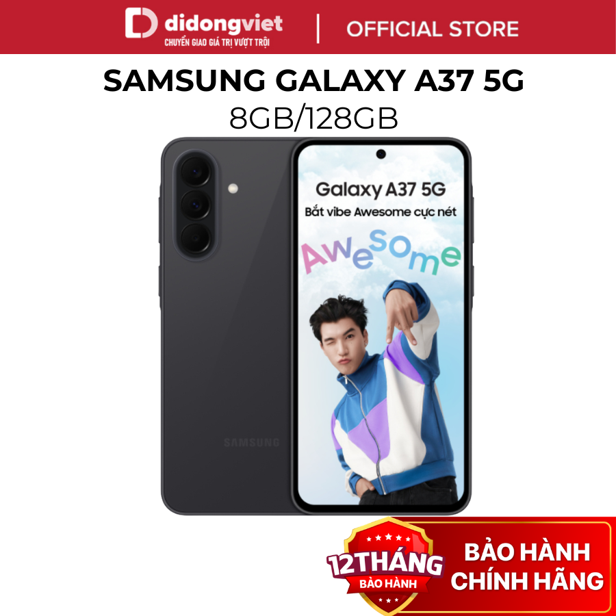 Samsung Galaxy A37 5g 8Gb Phone | 128Gb - Full Hd+ Super Super Amoled Plus 6.7" Screen - Exynos 1480 - 5000 Mah Battery - Ip68 Water Resistance Standard - Exclusive 2-Year Warranty