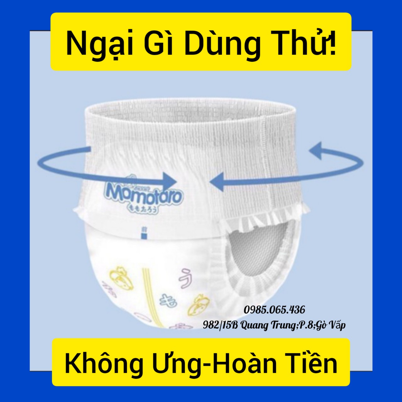 Lẻ 1 miếng tả bỉm momotaro xuất nhật đủ size